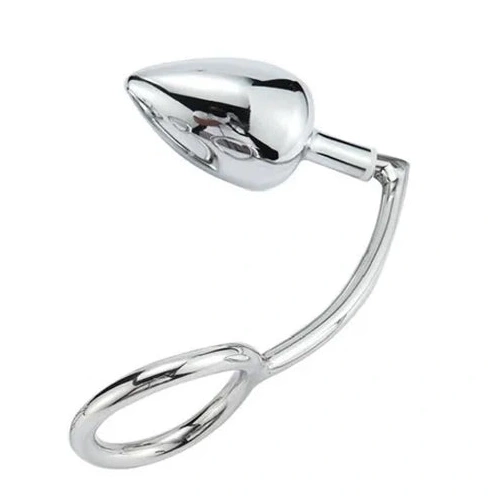 Cock Stainless Ring 4663 with Hook Steel Set DiscreetChoice Anal 0721